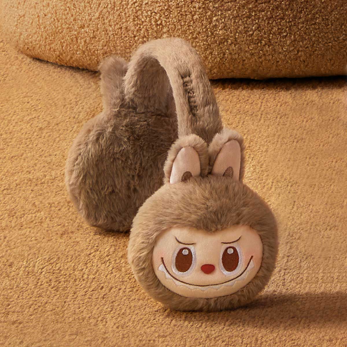 Warm Fluffy Holiday Series- LABUBU Plush Earmuffs - Image 2