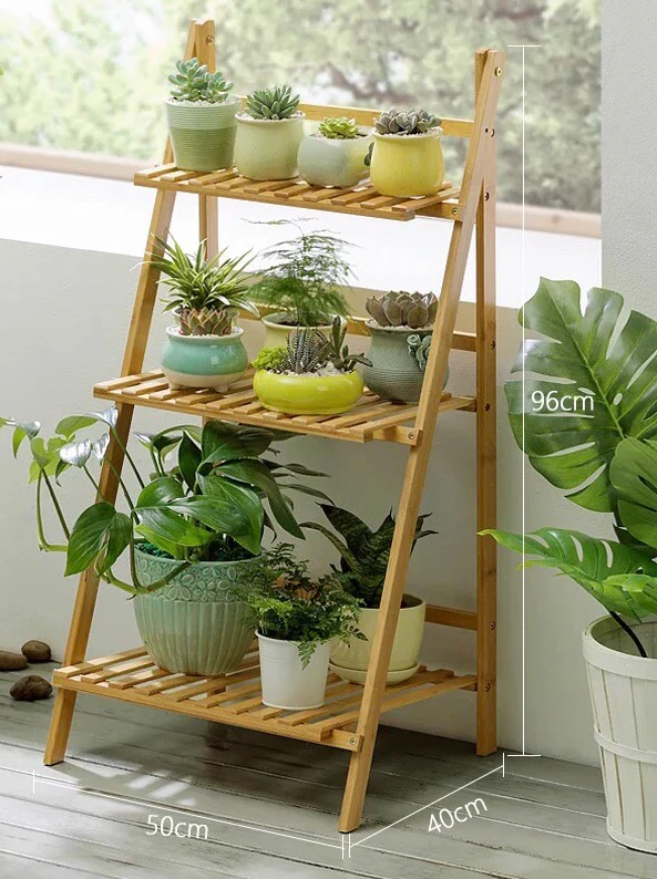 Wood Shelf / Plant Stands - Image 3